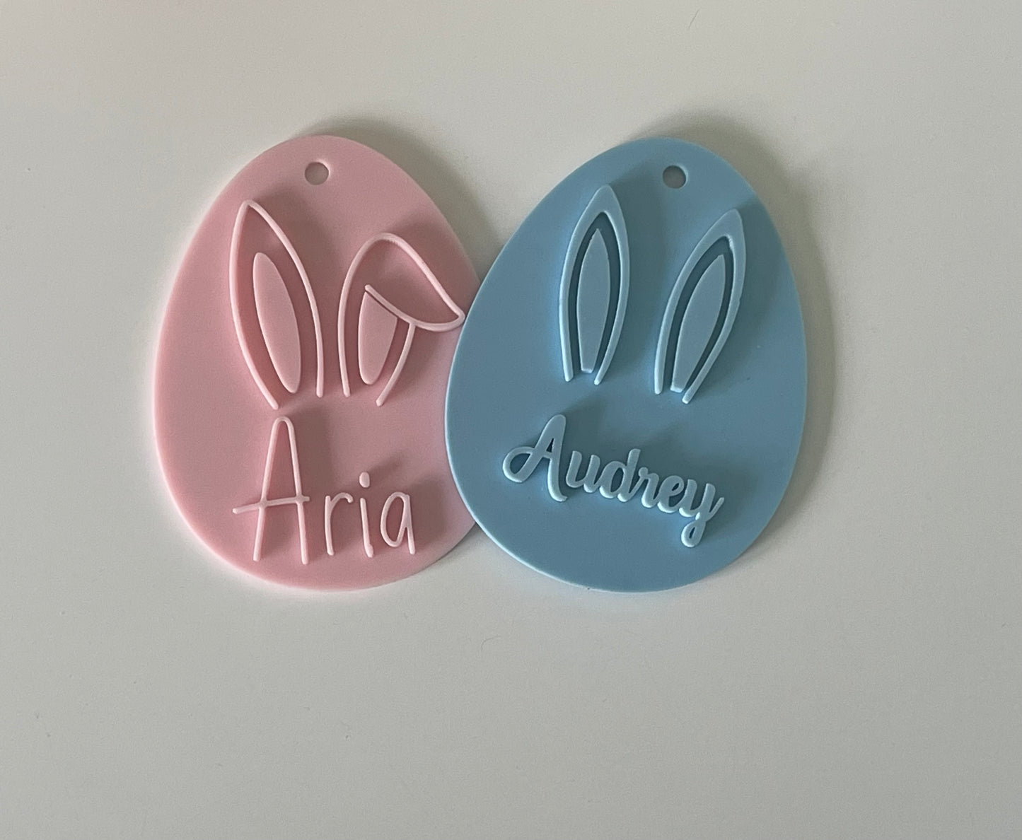 Easter tags- acrylic