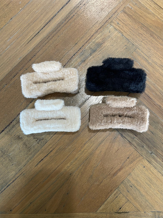 Fluffy Hair clips