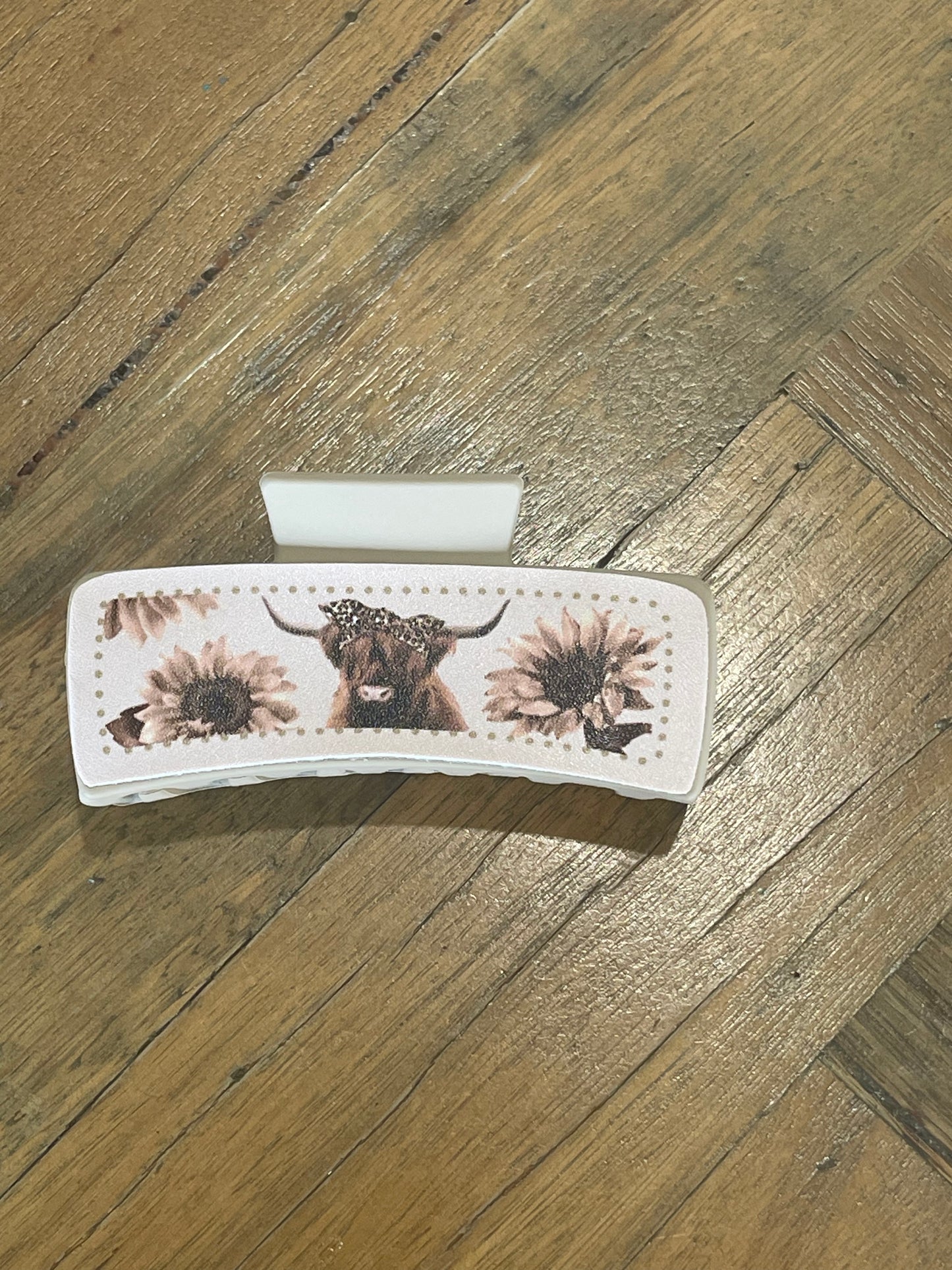 Highland cow hair clips