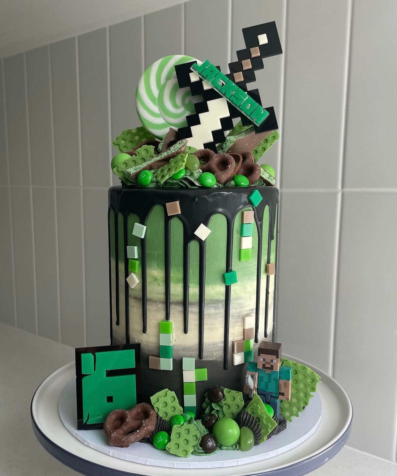 Mine Craft Themed Topper