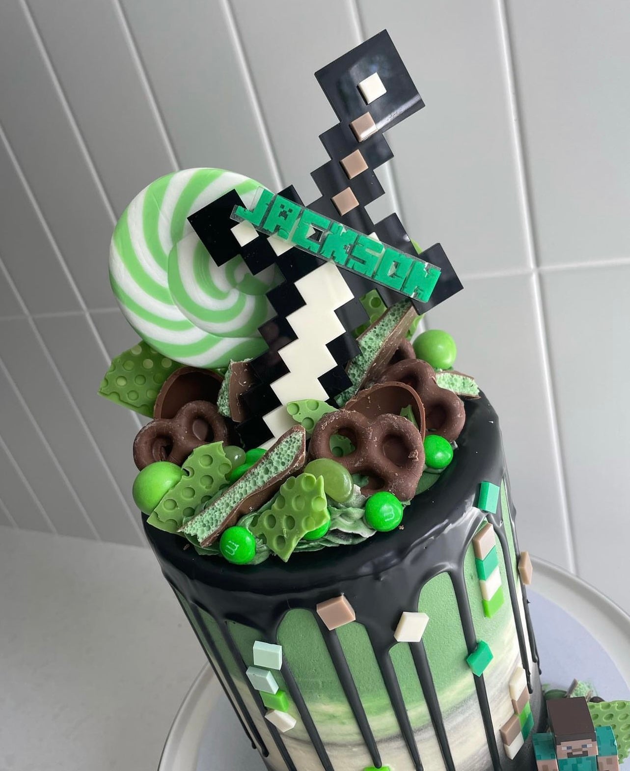 Mine Craft Themed Topper