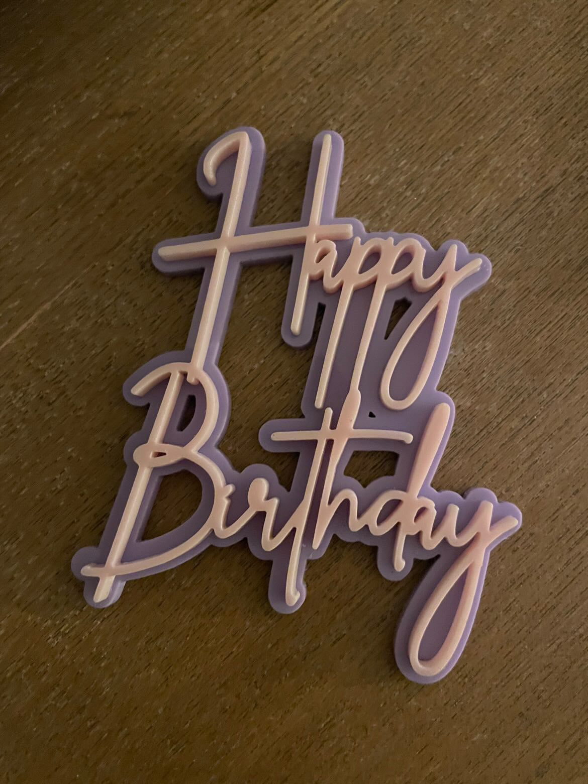 Double layer birthday charms