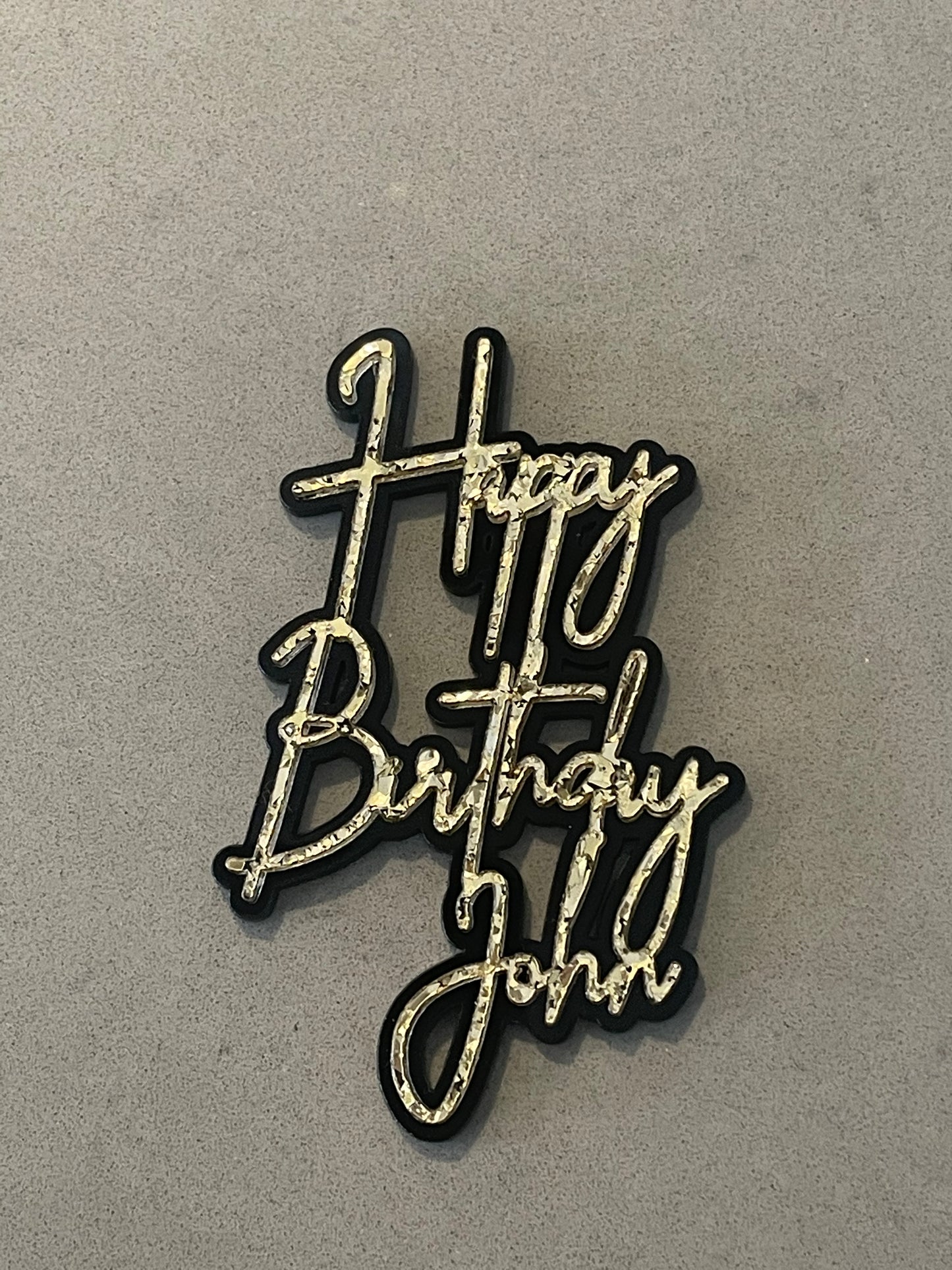 Double layer birthday charms