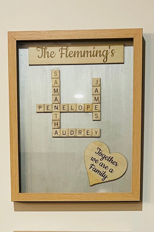 Scrabble Family Frames