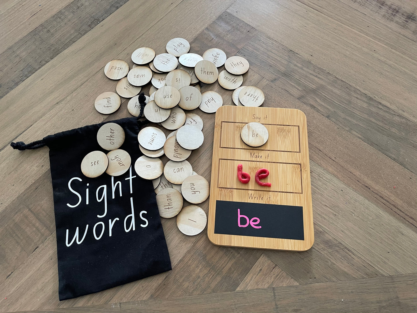 Sight words and board