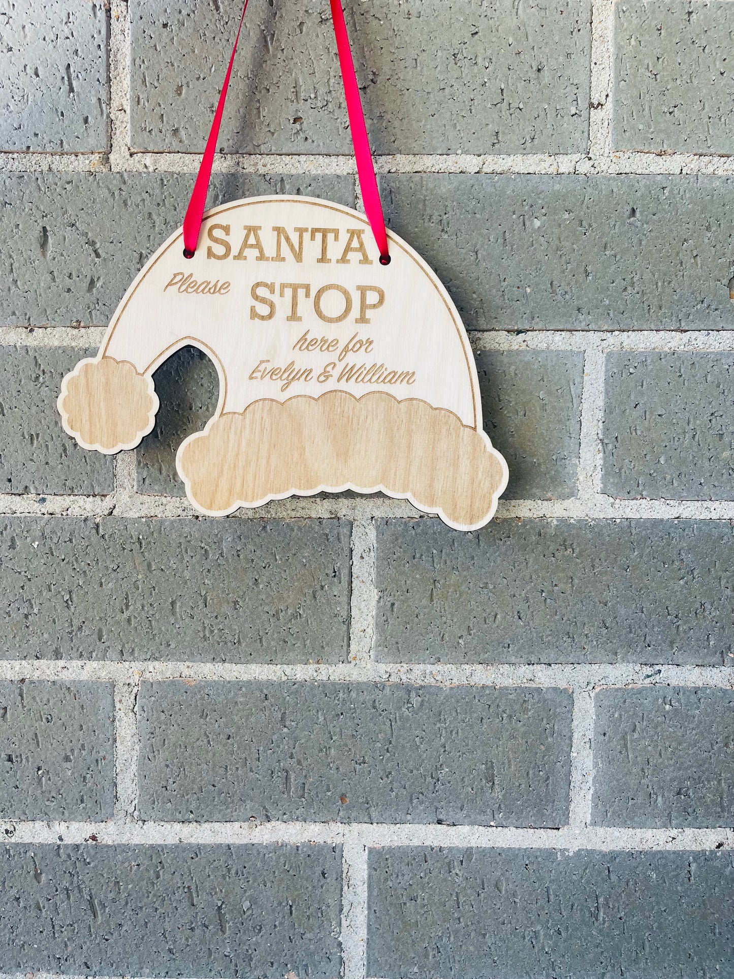 Santa Stop Sign