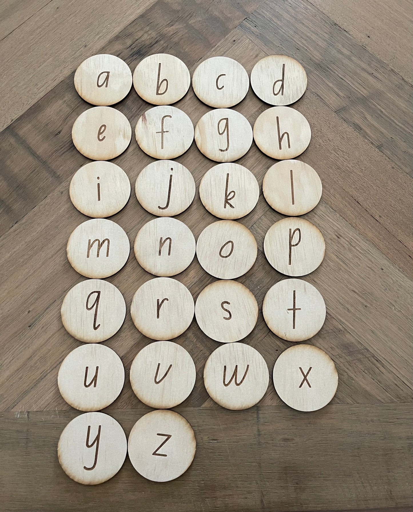 Alphabet discs