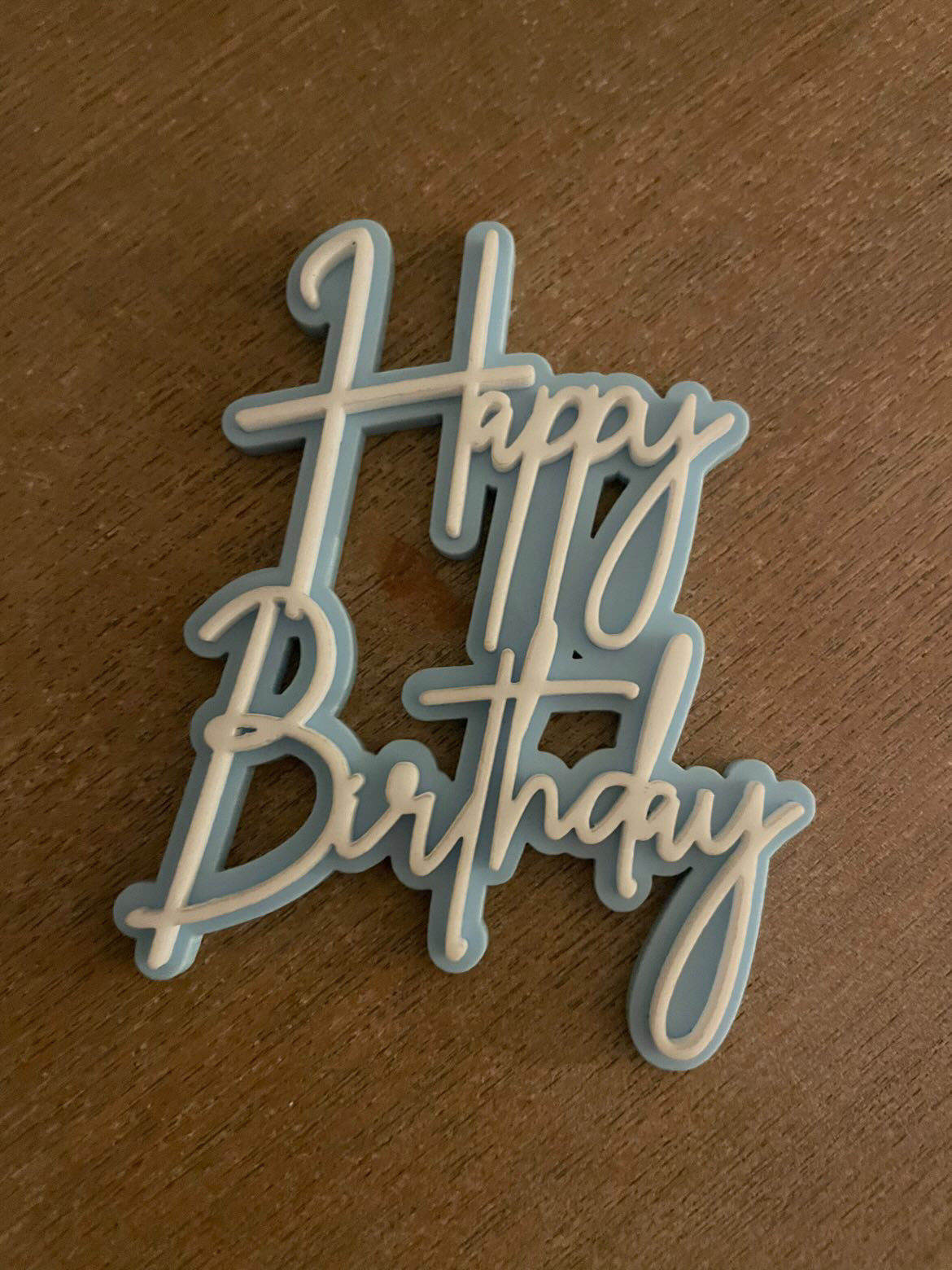 Double layer birthday charms