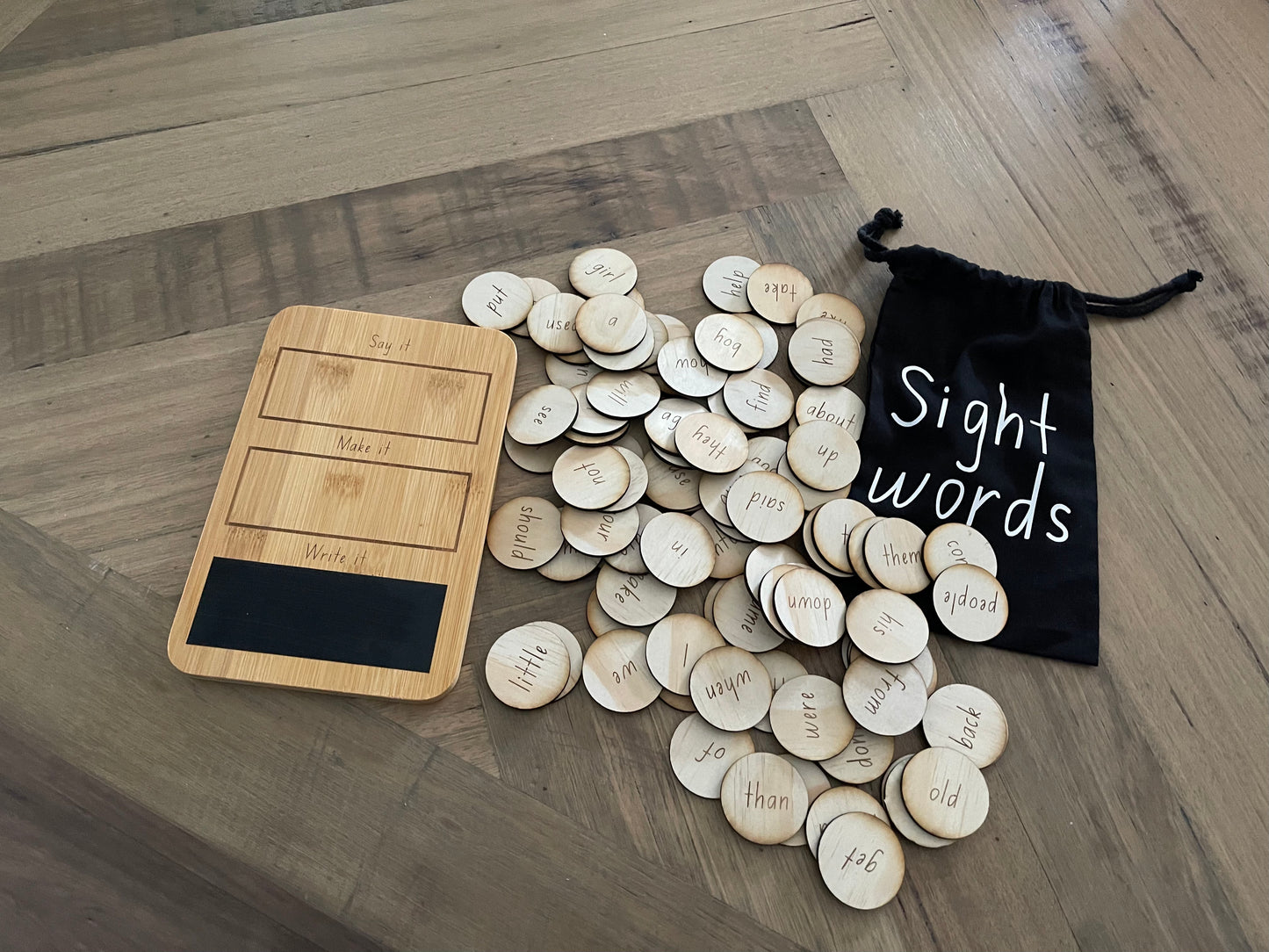 Sight words and board